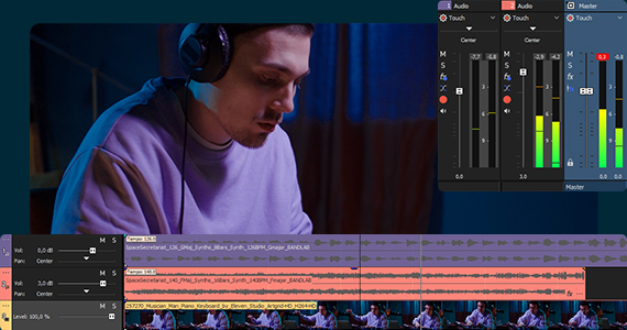 Audio editing with VEGAS Pro